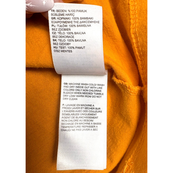 The North Face Men's Short Sleeve TNF Bear Tee Orange Size Medium Graphic Tee - Picture 6 of 9